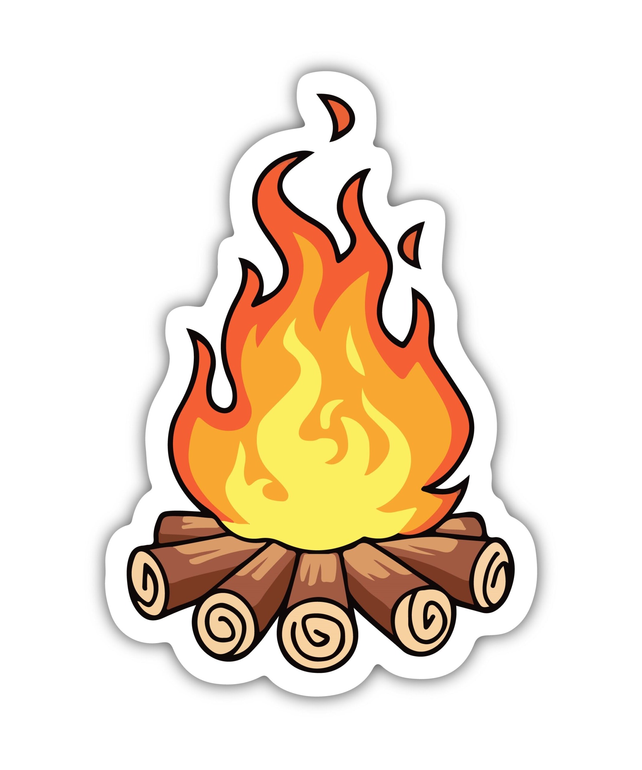 Camp fire Sticker