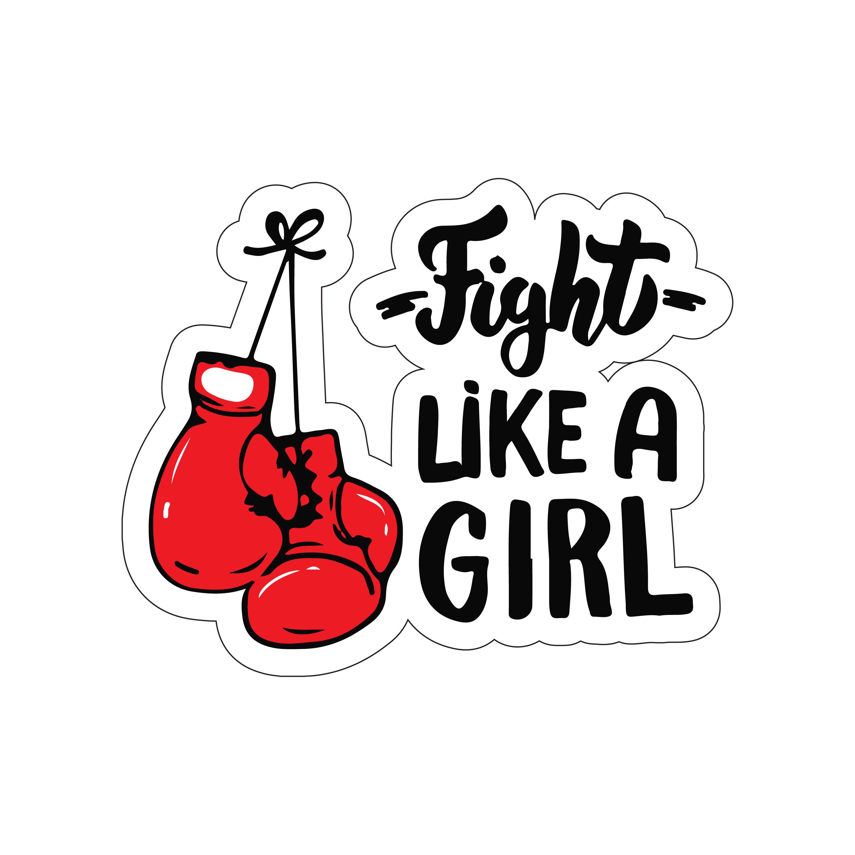 Fight Like A Girl Sticker – stickystore