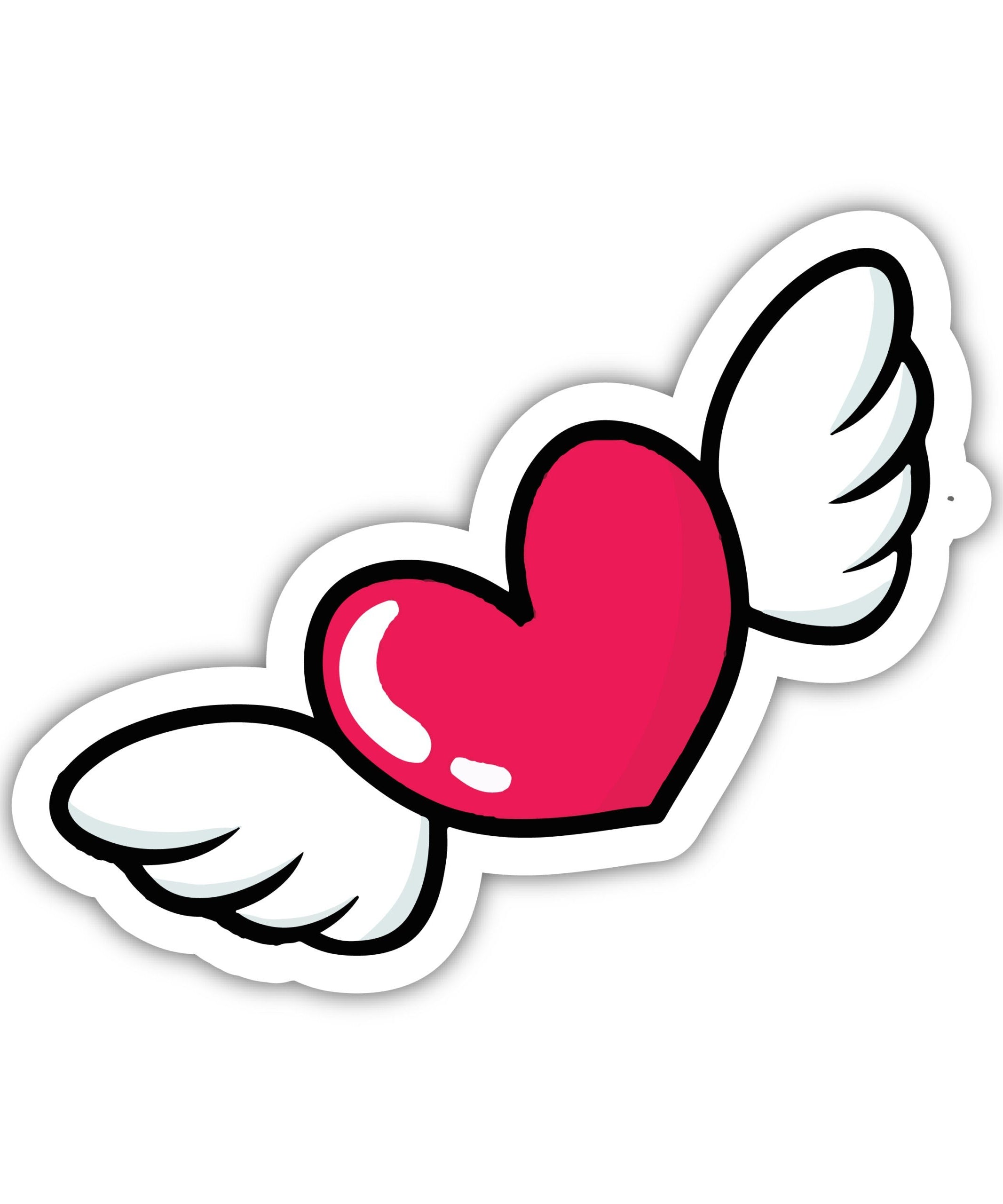 Fly Heart Sticker