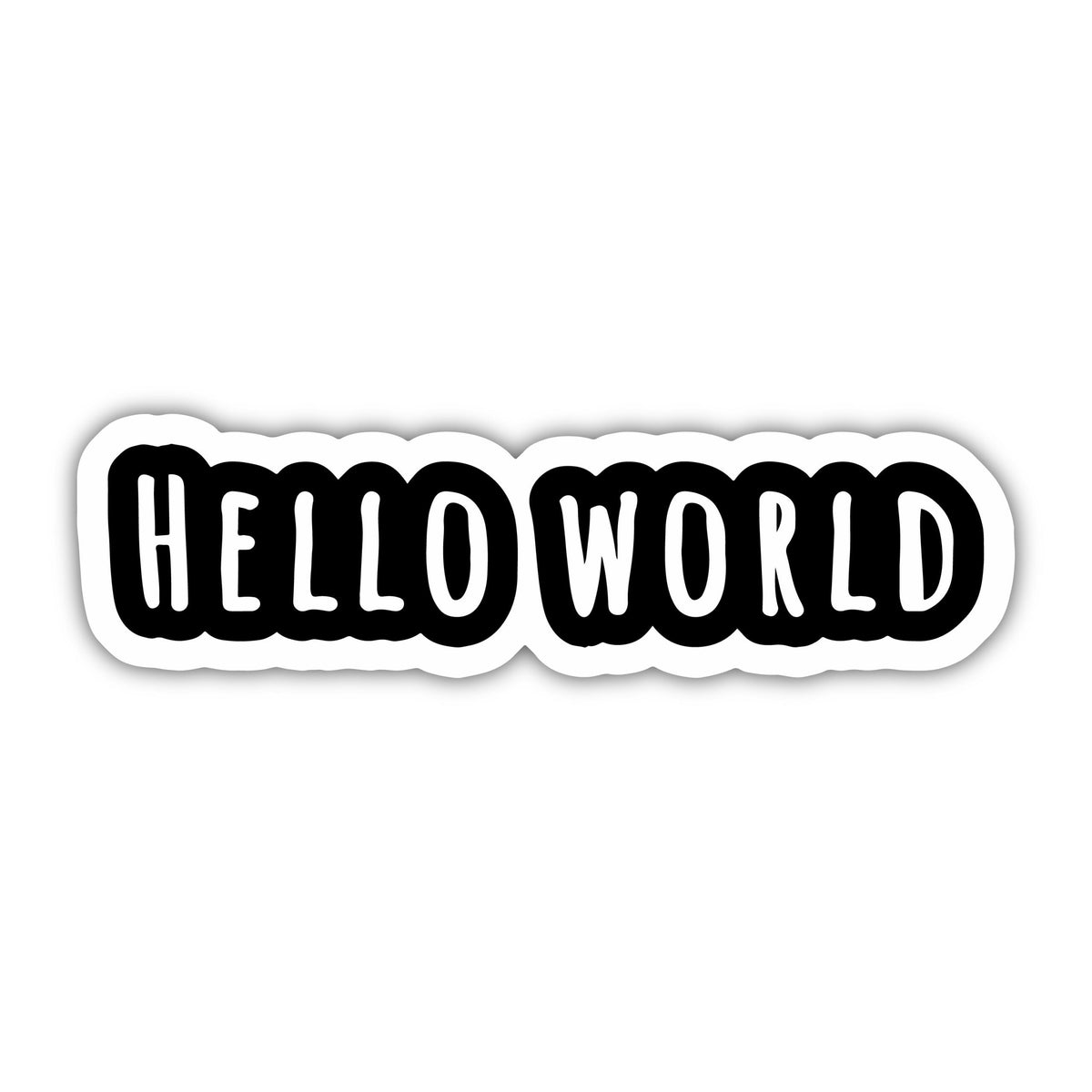 Helloworld Sticker Transparent Hello World Sticker – stickystore