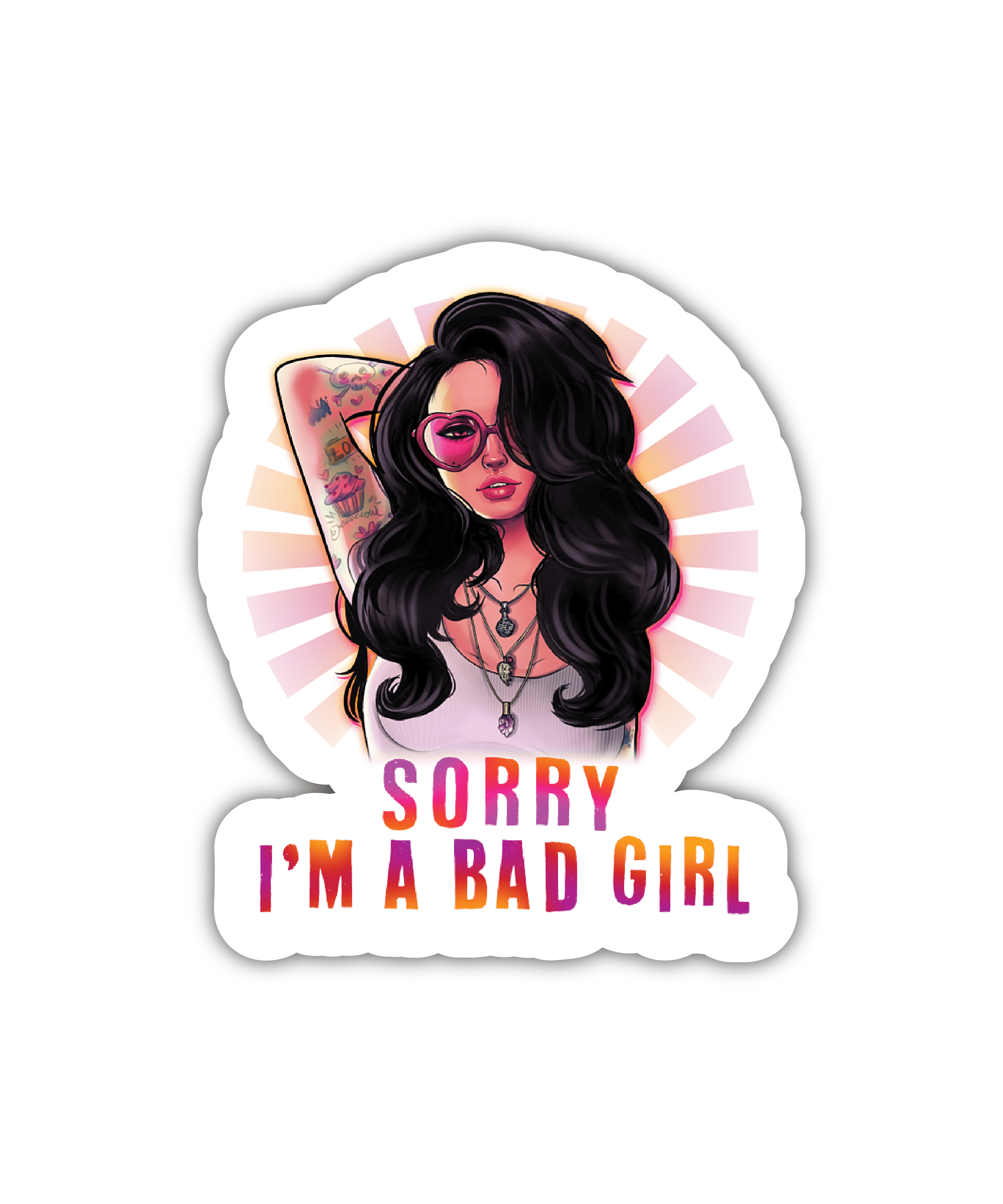 I'm A Bad Girl Sticker