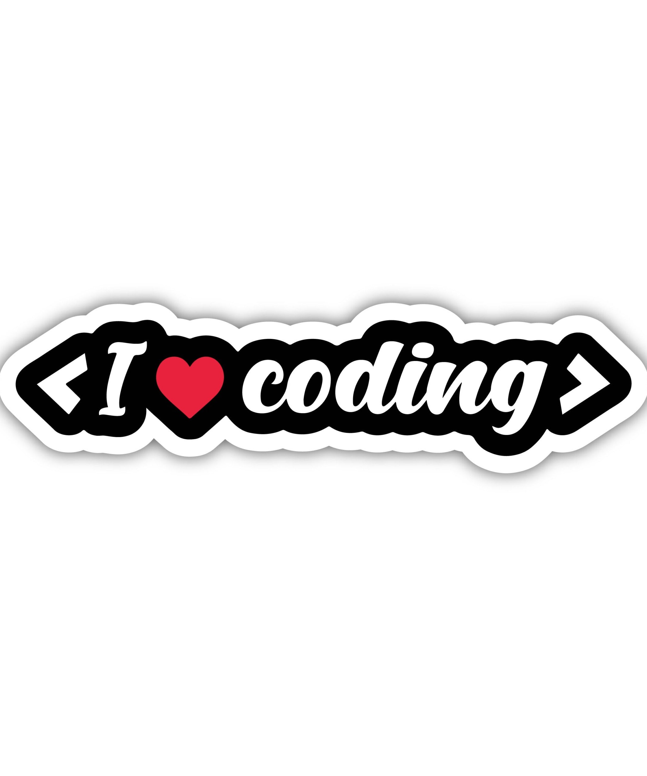 i Love Coding  Sticker