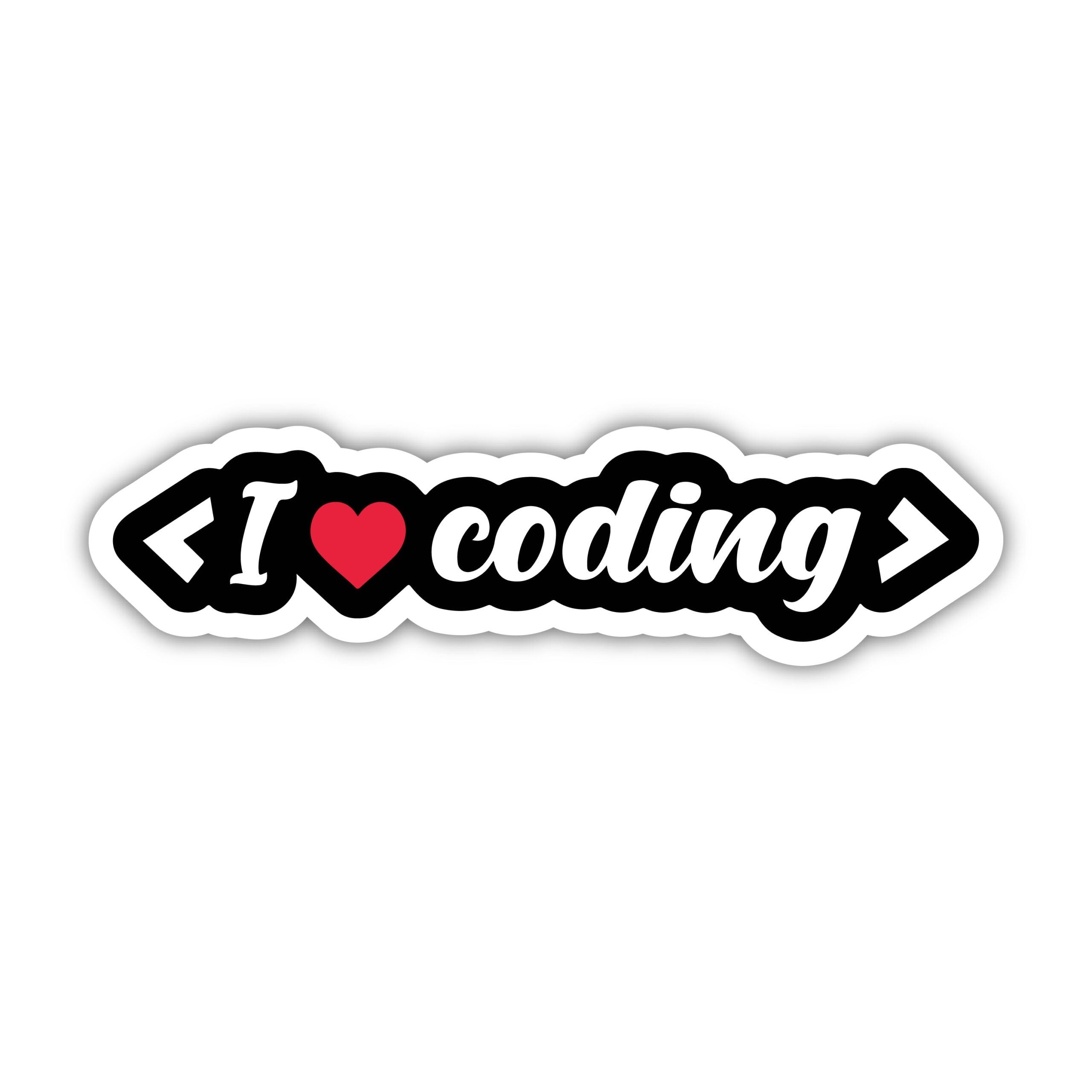 i Love Coding  Sticker